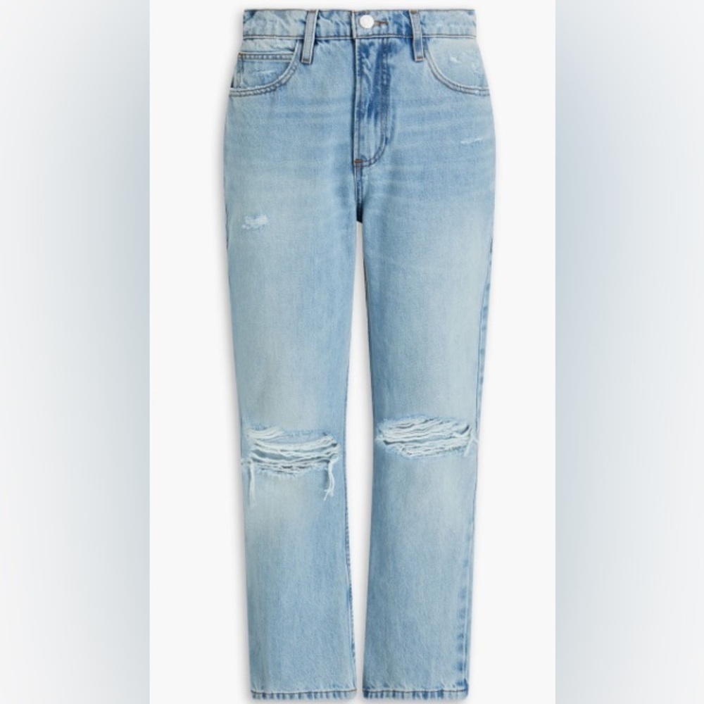 FRAME Le High n Tight Cropped Distressed Bootcut Jeans NWT Size 25 | $448 Retail - Picture 3 of 9